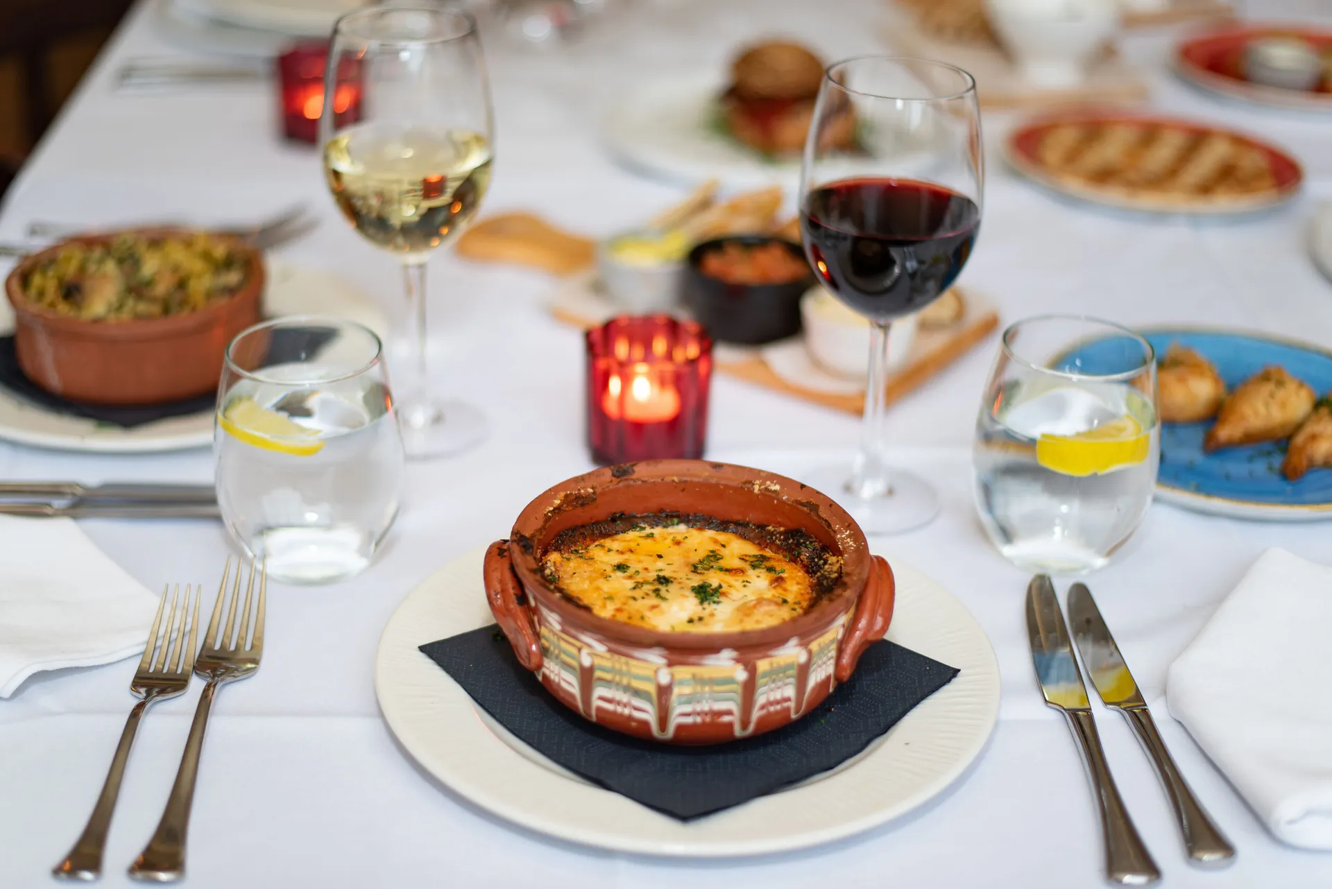Dishes from the Rodi set menu